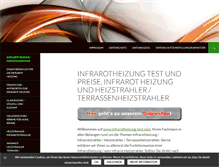 Tablet Screenshot of infrarotheizung-test.com